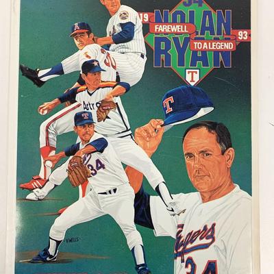 Nolan Ryan Commemorative Program September 12 1993