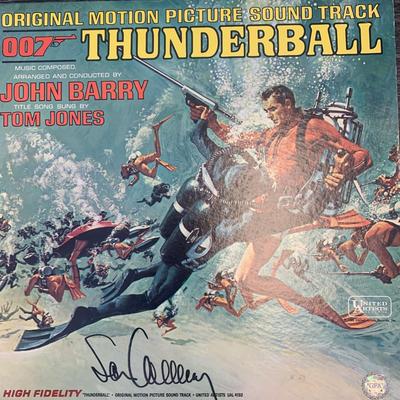 Sean Connery Thunderball signed soundtrack 
