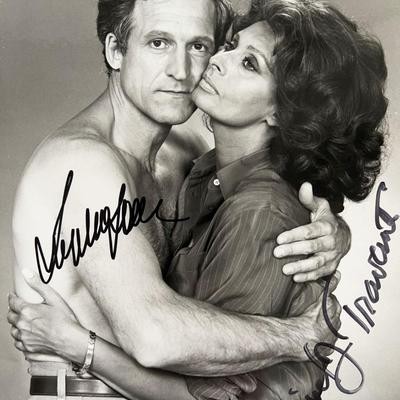 Sophia Loren and Daniel J. Travanti signed photo