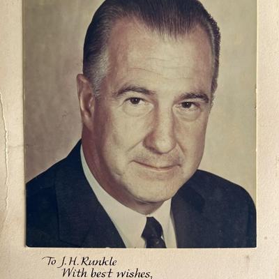 Spiro Agnew signed photo