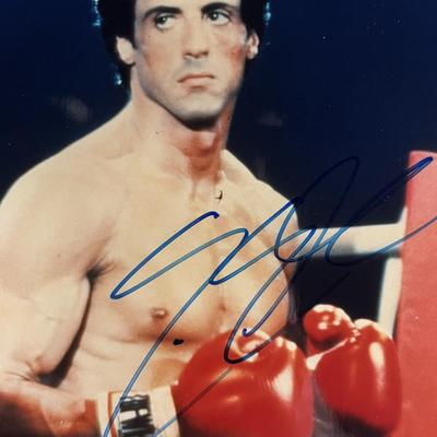 Sylvester Stallone signed photo