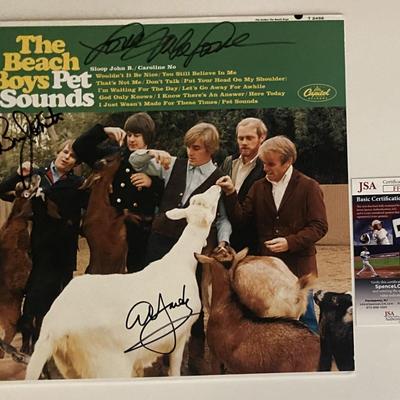 The Beach Boys Pet Sounds signed album-JSA