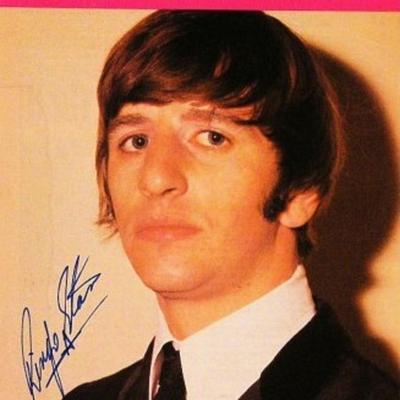 Ringo Starr signed The Beatles Book 