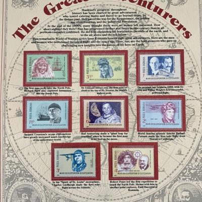 The Great Adventurers Stamp Set