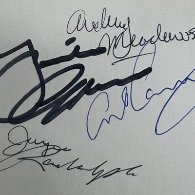 The Honeymooners cast signed card