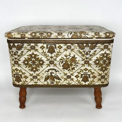 Vintage Hawkeye Redmon Standing Sewing Box With Storage