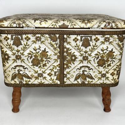 Vintage Hawkeye Redmon Standing Sewing Box With Storage