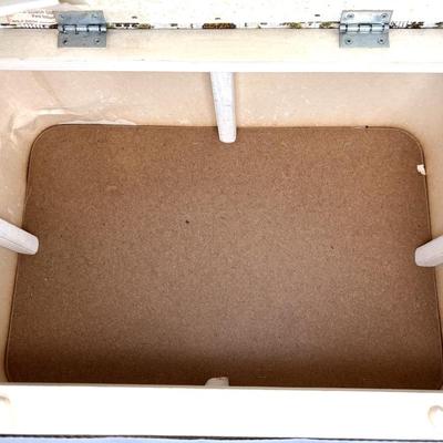 Vintage Hawkeye Redmon Standing Sewing Box With Storage