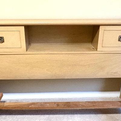 Beautiful Vintage Light Wood Full-Sized Bed Frame