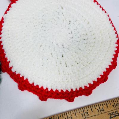 Set of 5 Hand Crocheted Christmas Doilies