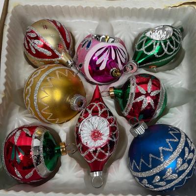 Antique Vintage Ornament Mercury Glass Assortment
