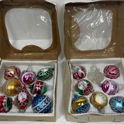 Antique Vintage Ornament Mercury Glass Assortment