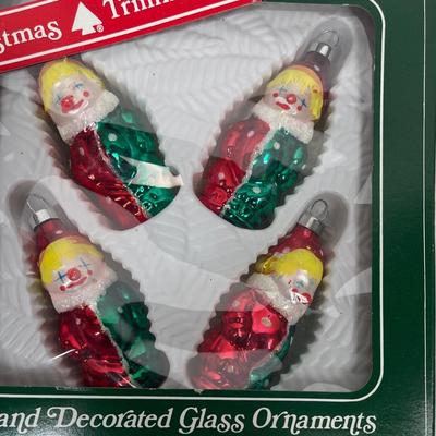 Vintage Mercury Glass Christmas Ornament Lot