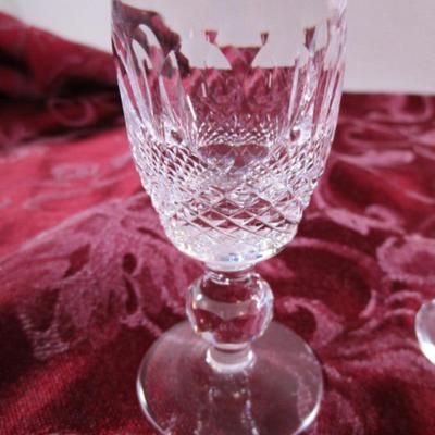 4 Waterford Crystal cordial liqueur glasses