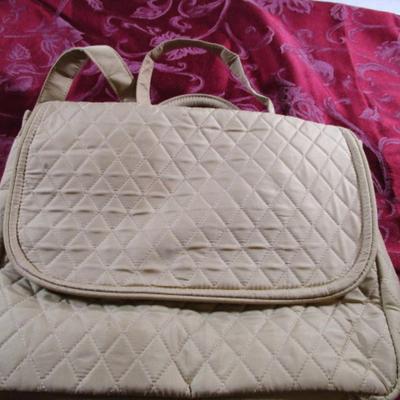 Shoulder bag/backpack purse, tan