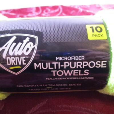 Autodrive, microfiber all-purpose towels 10-pack