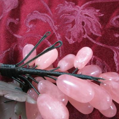 Vintage handcrafted Italian Hardstone Grape large cluster