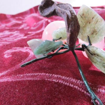 2 Vintage handcrafted Italian Hardstone Grape small clusters