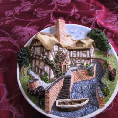 David Winter cottages plaque
