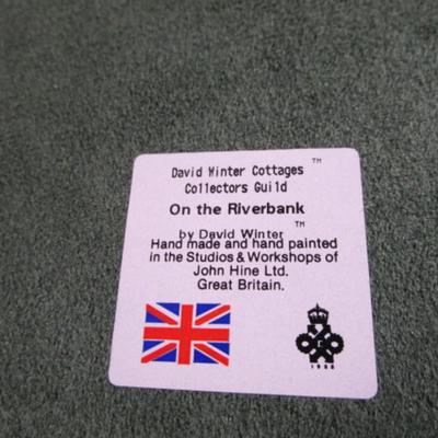 David Winter cottages plaque