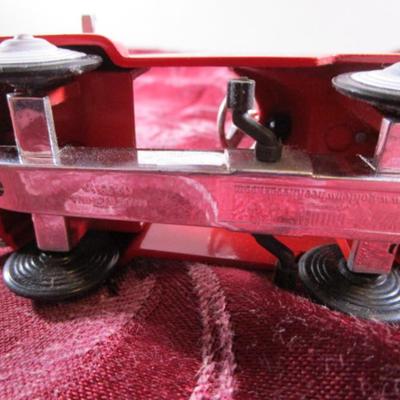 Metal Golden Wheel Die Cast Fire Truck Pedal Car