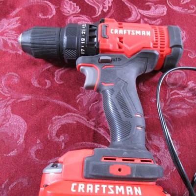 Craftsman cordless drill, with battery & charger
