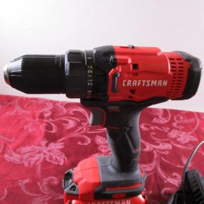 Craftsman cordless drill, with battery & charger