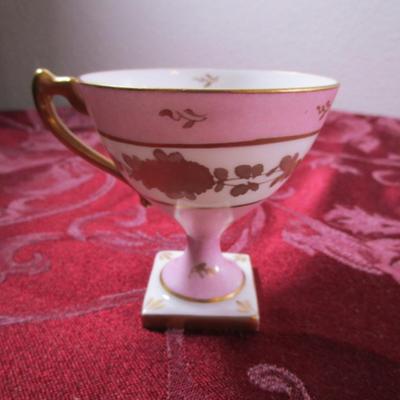 Vintage Pink teacup & saucer, from Limoges, France