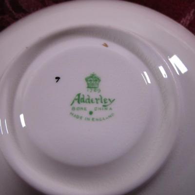 Adderley bone china teacup & saucer