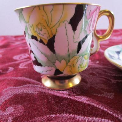 Adderley bone china teacup & saucer