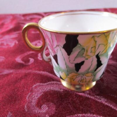 Adderley bone china teacup & saucer