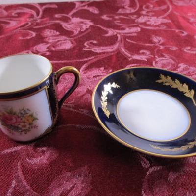 Vintage teacup & saucer from Limoges, France