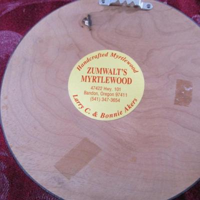 Vintage Myrtle wood plaque