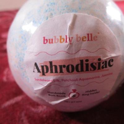 2 Bubbly Belle handmade bath bomb, hidden ring inside