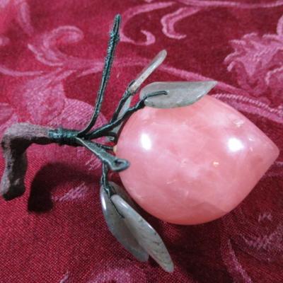 Rose quartz & jade peach