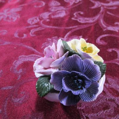 Thorley bone china flowers in vase