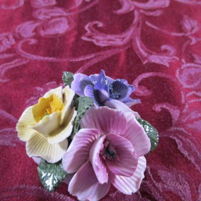 Thorley bone china flowers in vase