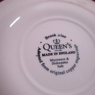 Queen's "Brook Blue" plate