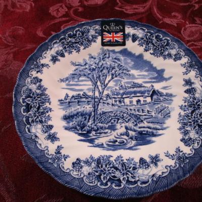 Queen's "Brook Blue" plate