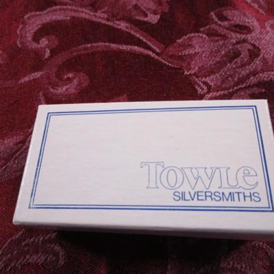 Towle Silversmiths napkin rings, 1 set of 4, #3