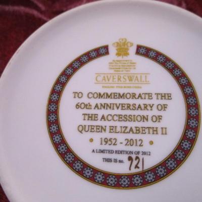 Caverswall royalty covered dish, Queen Elizabeth II