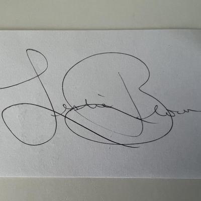Prima ballerina Leslie Browne original signature 