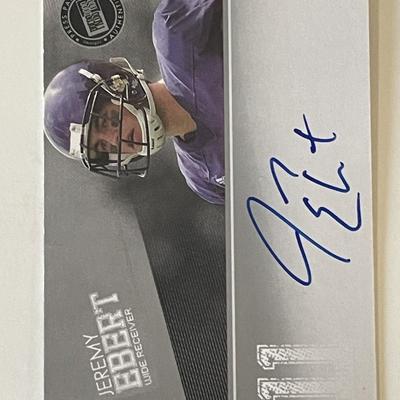 Northwestern Wildcats Jeremy Ebert signed 2012 Press Pass Authentics trading card