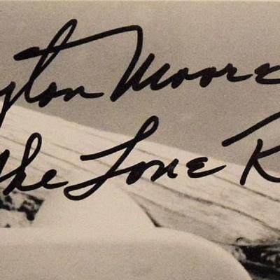 Clayton Moore signed promo photo      