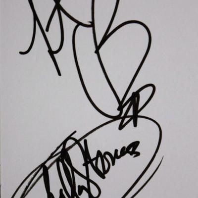 Charlie Watts signature card