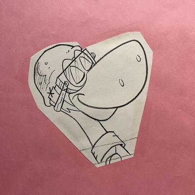Flintstones Dino original artwork