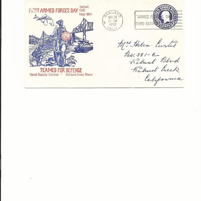 First Armed Forces Day - First Day Cover - Oakland, Calif. - 1950