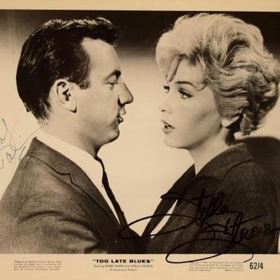 Bobby Darin & Stella Stevens signed movie still photo 