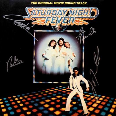 Bee Gees signed Saturday Night Fever album