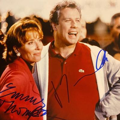 Primary Colors Emma Thompson and John Travolta signed movie photo